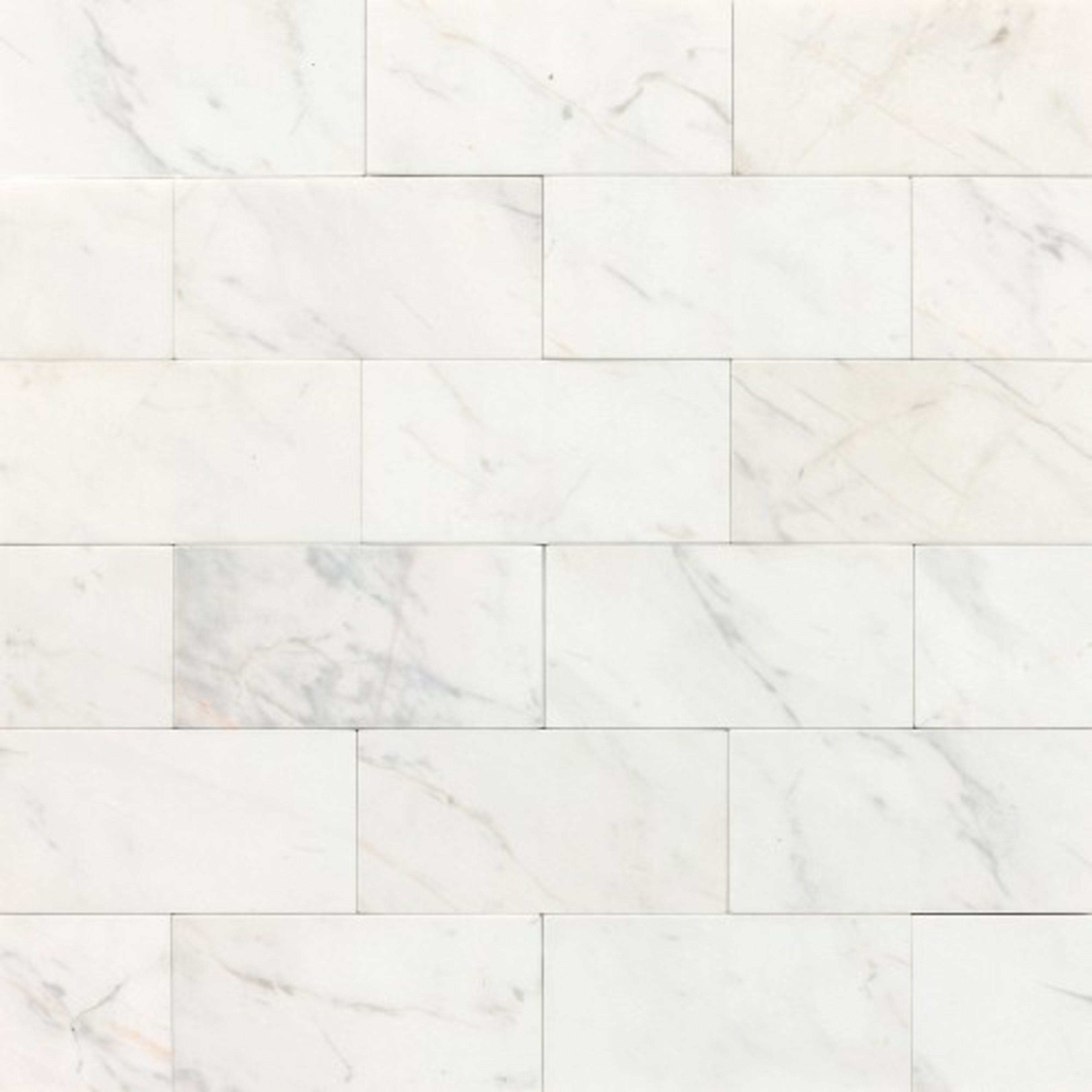 Marble Collection in Contempo White 3x6 Polished Natural Stone