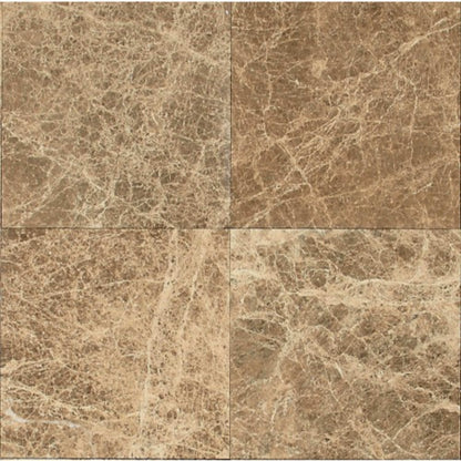 Marble Collection in Emperador Light Classico 18x18 Polished Natural Stone