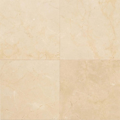 Marble Collection in Crema Marfil Elegance 18x18 Polished Natural Stone