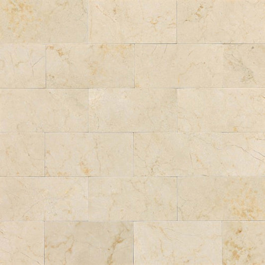 Marble Collection in Crema Marfil Classico 3x6 Honed Natural Stone