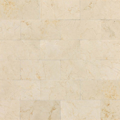 Marble Collection in Crema Marfil Classico 3x6 Polished Natural Stone