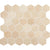 Marble Collection in Crema Marfil Classico 2" Hexagon Natural Stone