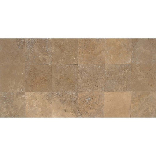 Travertine Collection in Noce 18x18 Honed Natural Stone