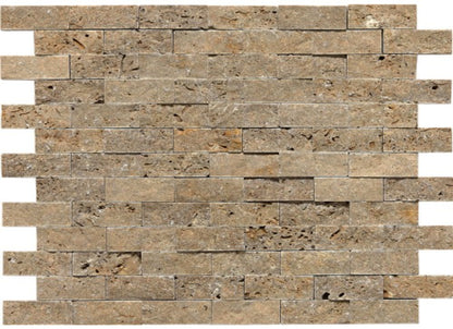 Travertine Collection in Noce Brick Joint