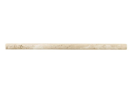 Travertine Collection in Mediterranean Ivory Decorative .75x12