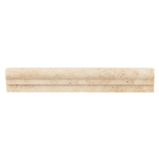 Travertine Collection in Mediterranean Ivory Decorative 2x12 Natural Stone