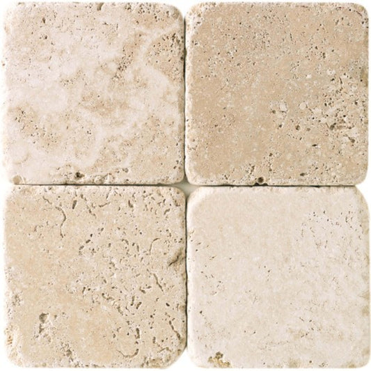 Travertine Collection in Mediterranean Ivory 3x6 Textured Natural Stone