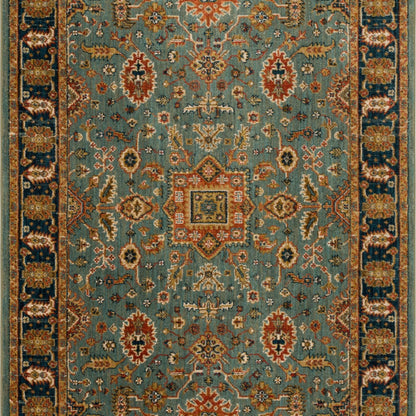 Deir Aquamarine in Aquamarine Area Rugs