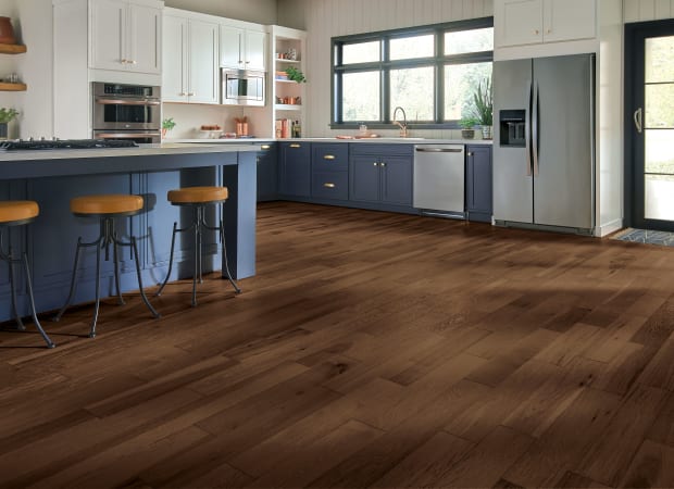 Hydropel Hickory Engineered in Medium Brown 5" | Bruce
