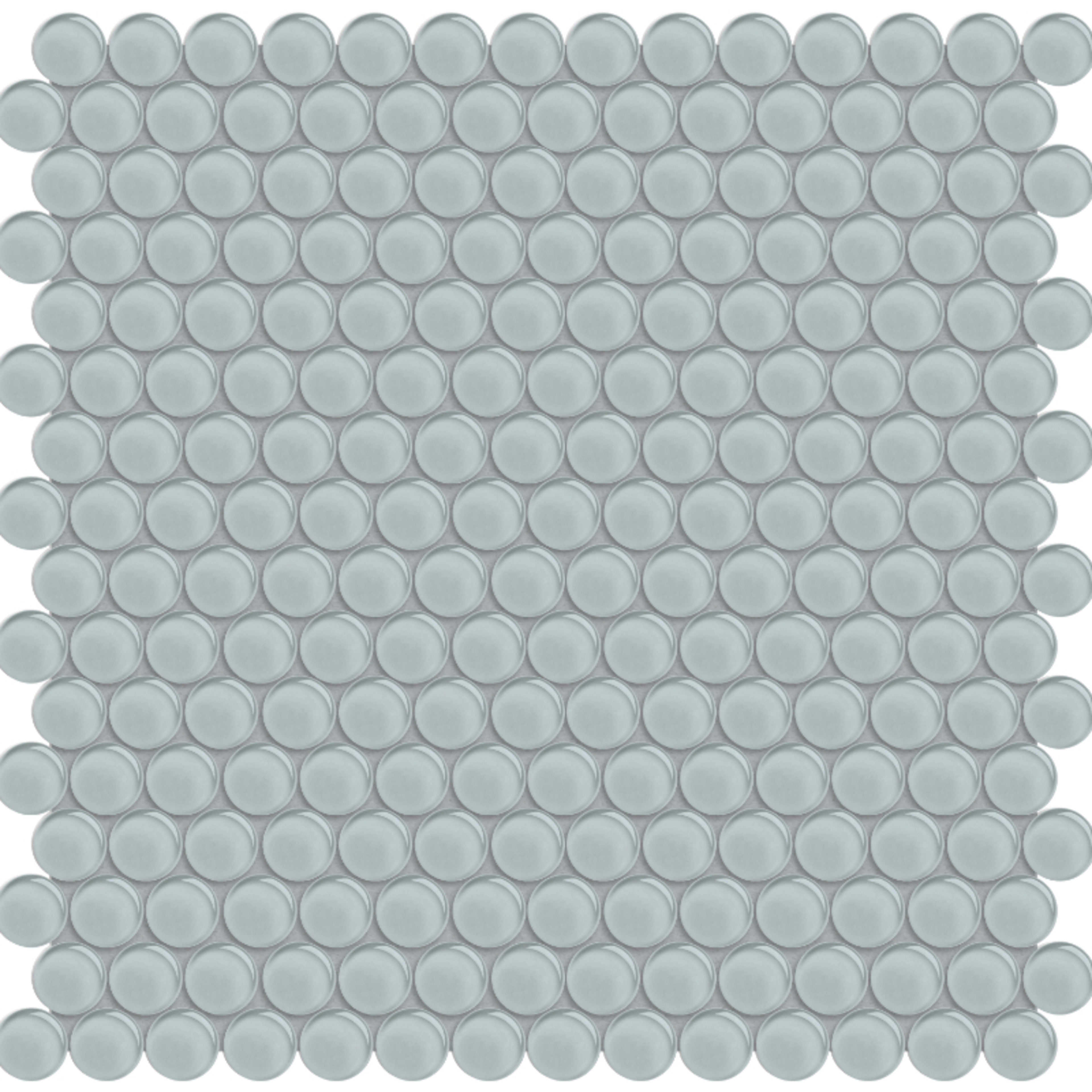 Element in Cloud Penny Round Mosaic Glass Tile