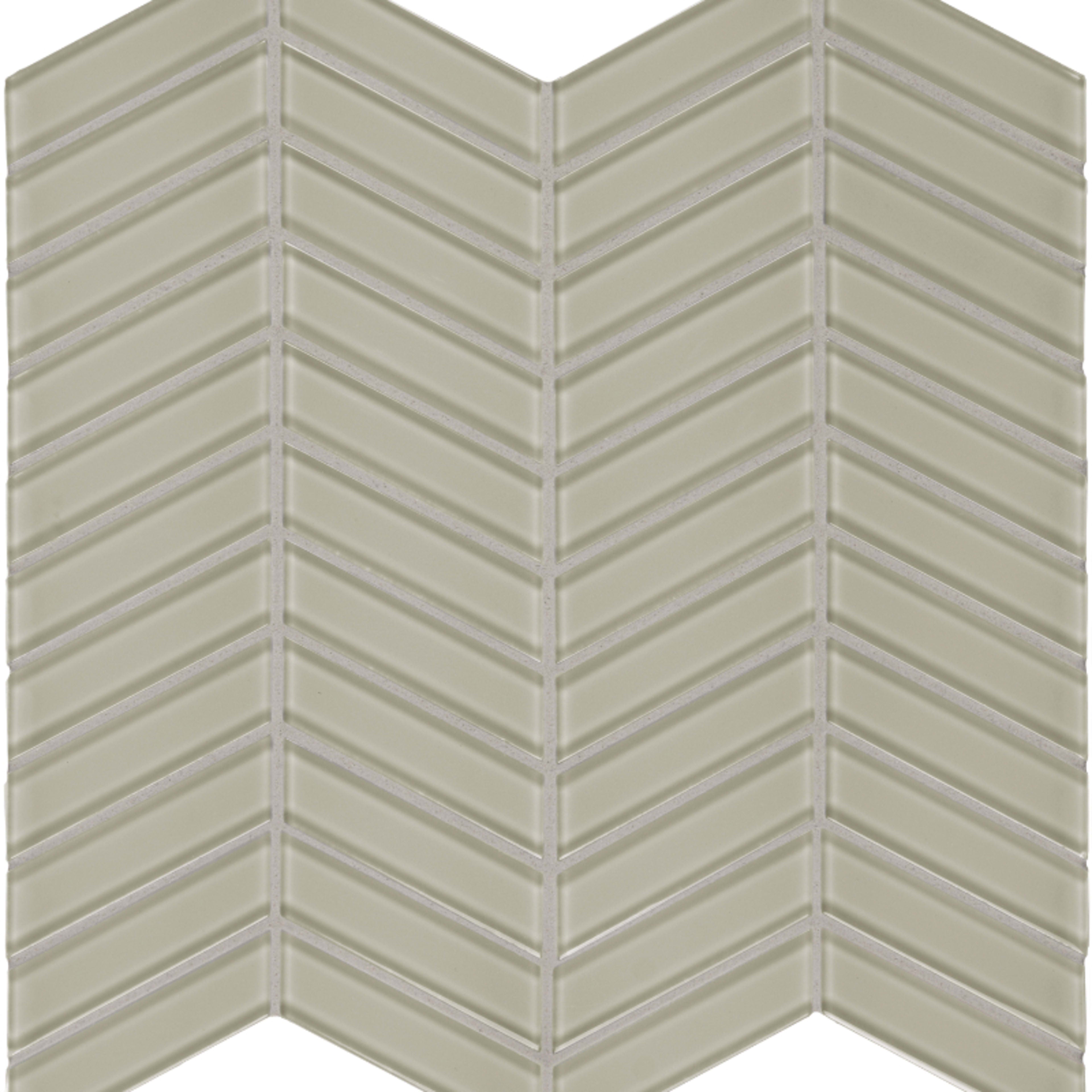 Element in Earth Chevron Mosaic Glass Tile