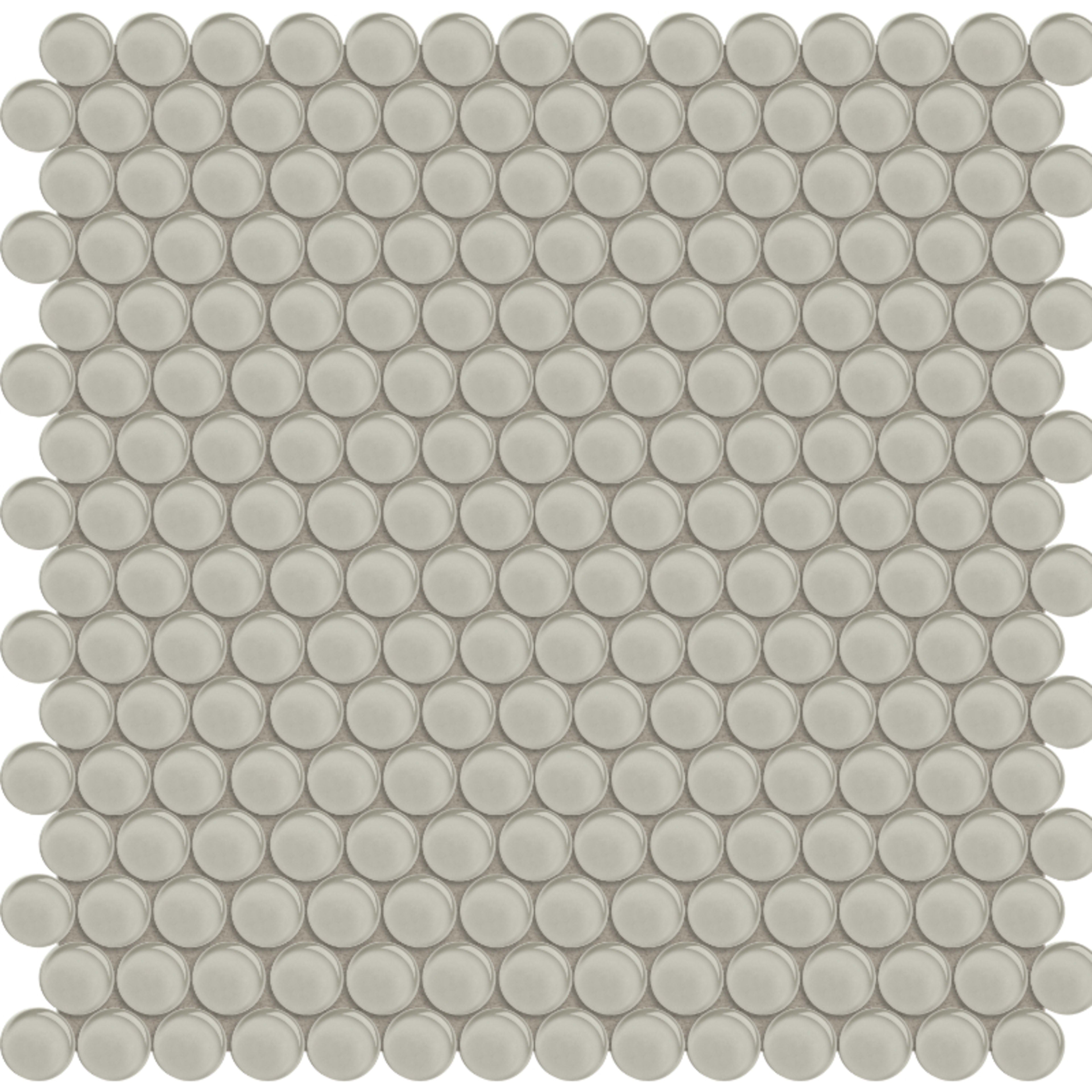 Element in Earth Penny Round Mosaic Glass Tile