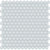Element in Ice Penny Round Mosaic Glass Tile