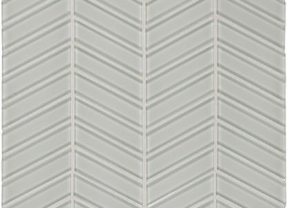 Element in Mist Chevron Mosaic
