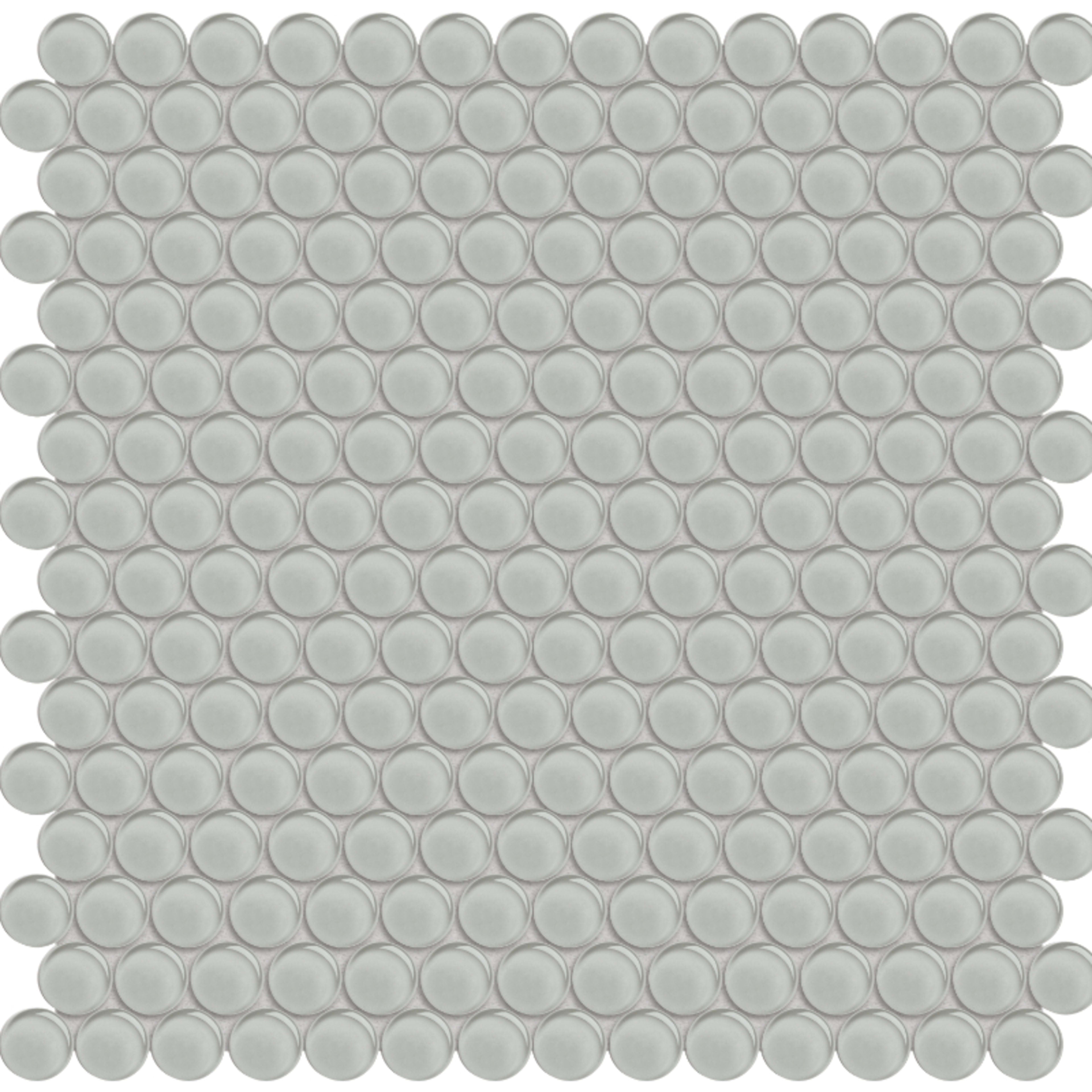 Element in Mist Penny Round Mosaic Glass Tile