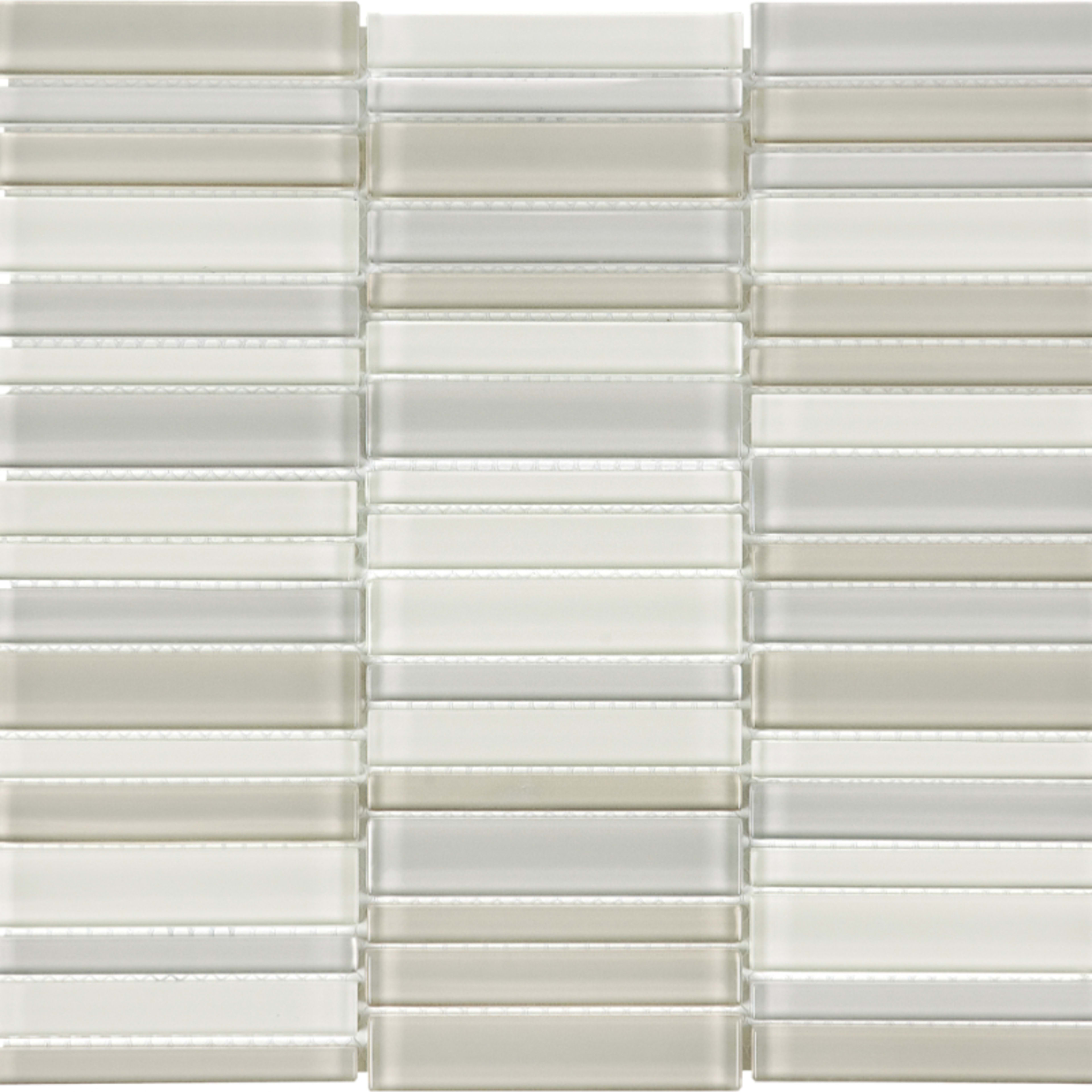 Element in Natural Blend Stacked Glass Tile