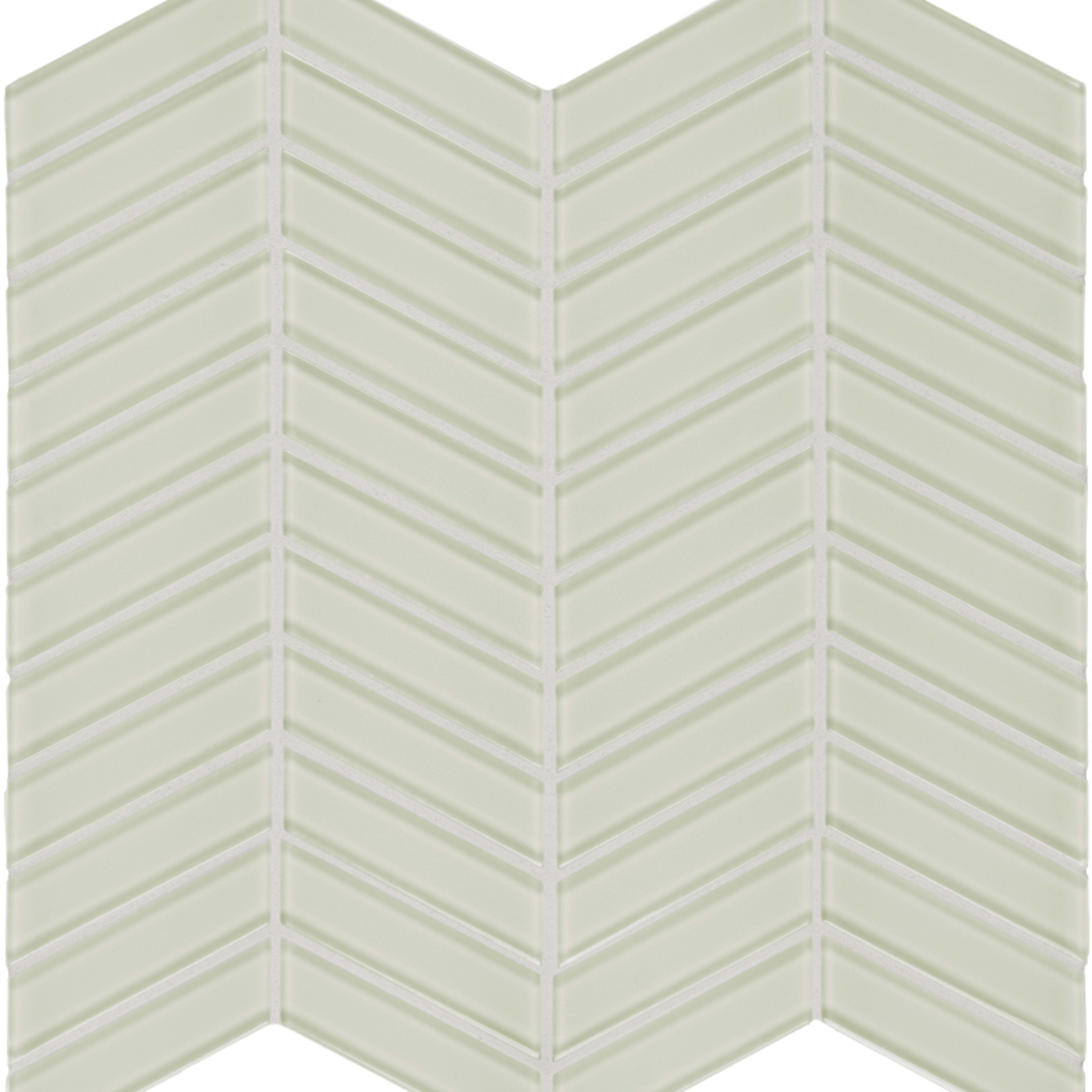 Element in Sand Chevron Mosaic Glass Tile