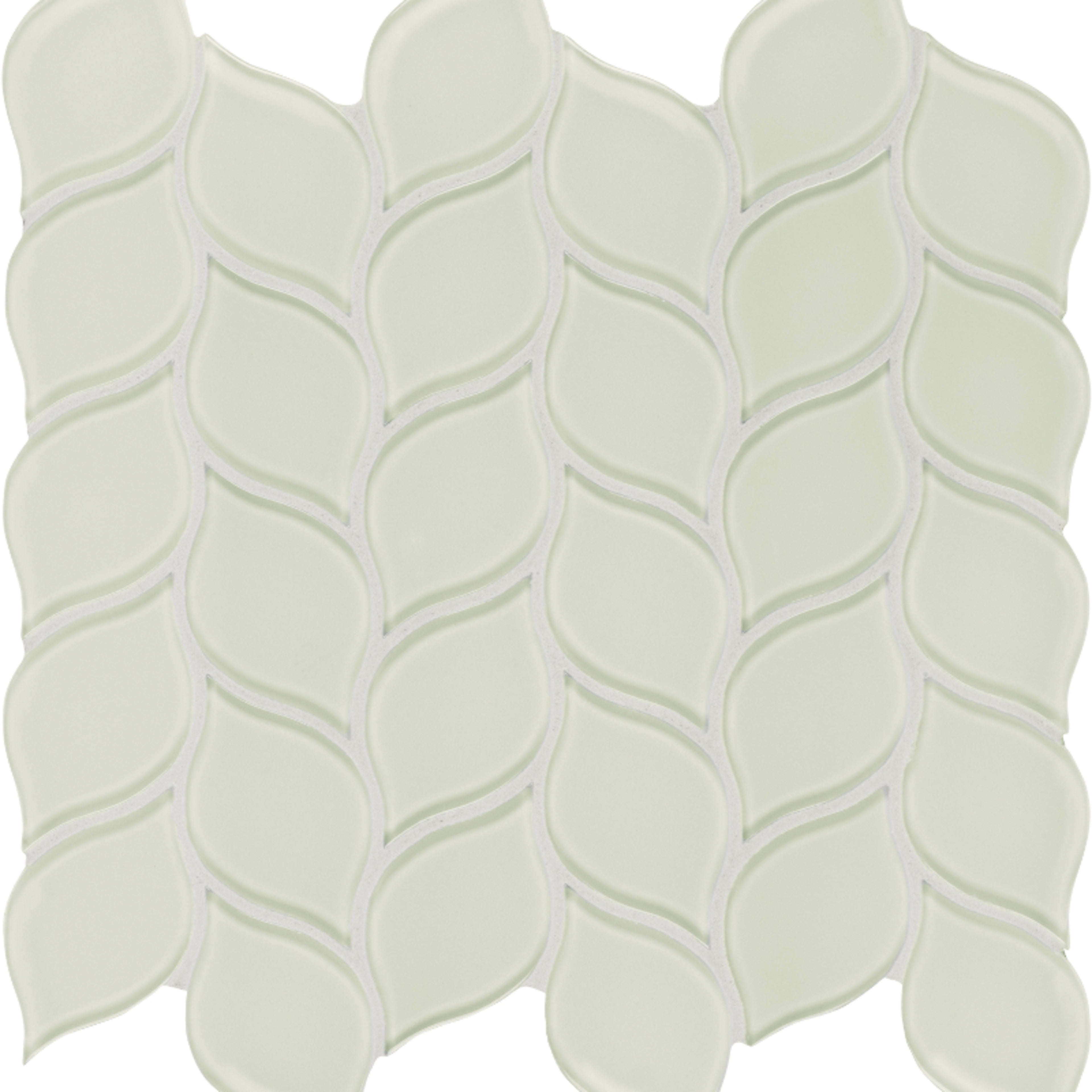Element in Sand Petal Mosaic Glass Tile