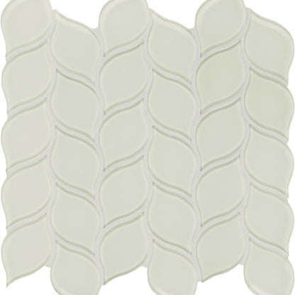 Element in Sand Petal Mosaic Glass Tile