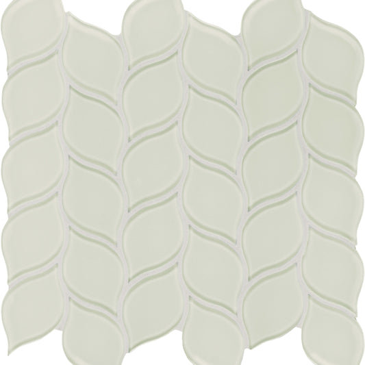 Element in Sand Petal Mosaic Glass Tile