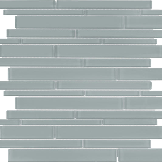 Element in Shadow Random Strip Mosaic Glass Tile