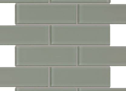 Element in Smoke Brick Mosaic 2x6