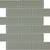 Element in Smoke Brick Mosaic 2x6 Glass Tile