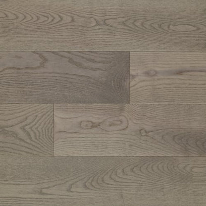 Elegancia Collection - Smooth White Ash Engineered 3/4 in Silver Grey 6.5
