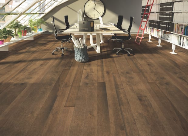 Elegancia Collection - Smooth Hard Maple Solid 3/4 in Acorn Brown 4.25