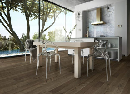 Elegancia Collection - Smooth Hard Maple Solid 3/4 in Concrete Grey 4.25