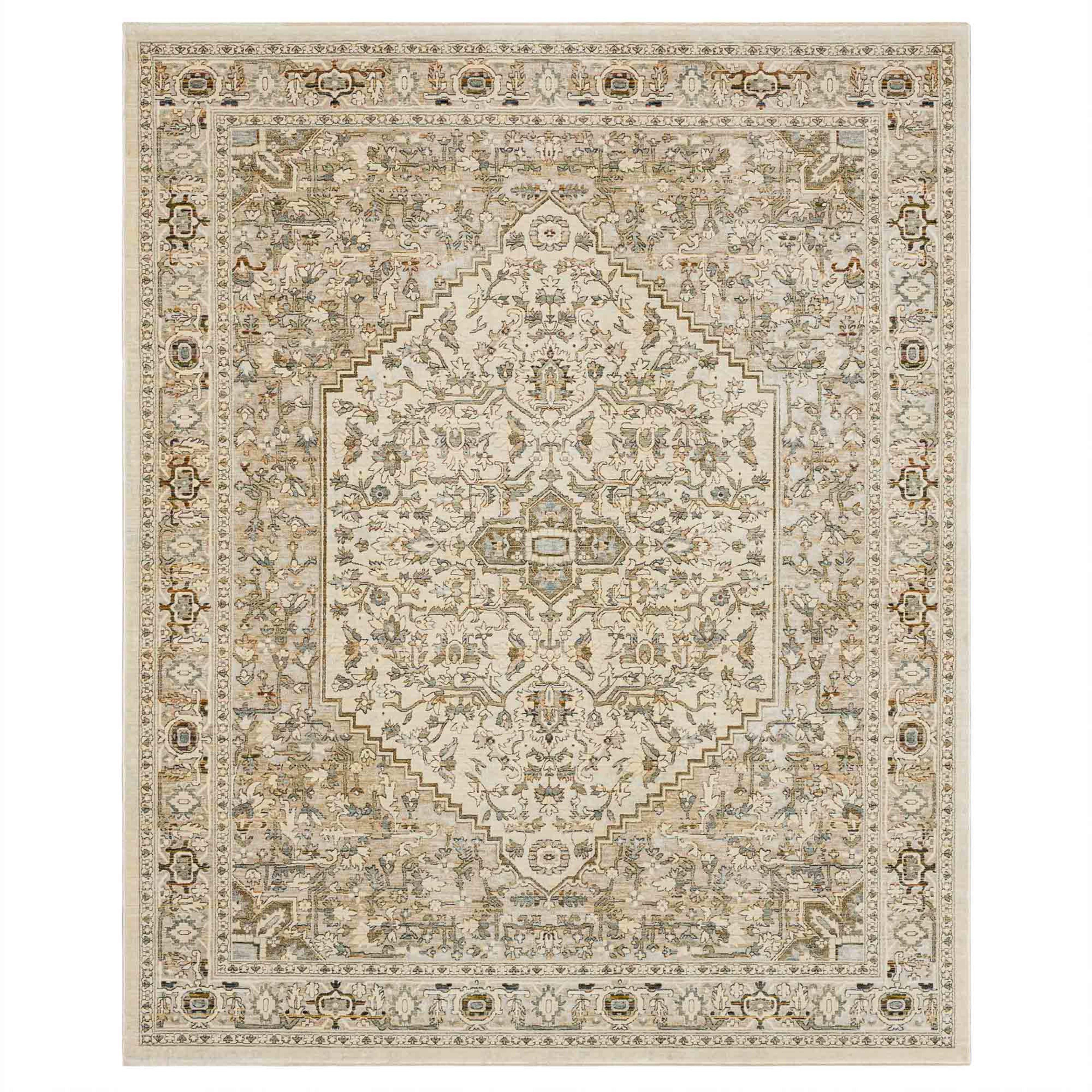 Exalted Grey in Grey 6'6"x9'6" Area Rugs