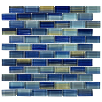 Splash in Neptune Seas 1×2 Glass Tile