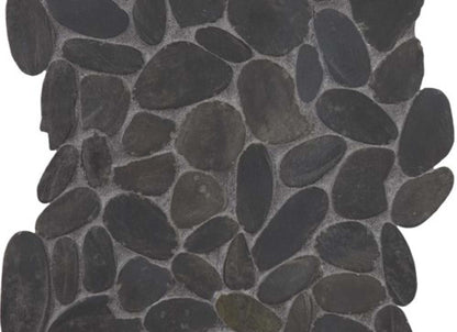 Pebbles in Black Pearl Flat 12x12