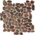 Pebbles in Redwood Flat 12x12 Natural Stone