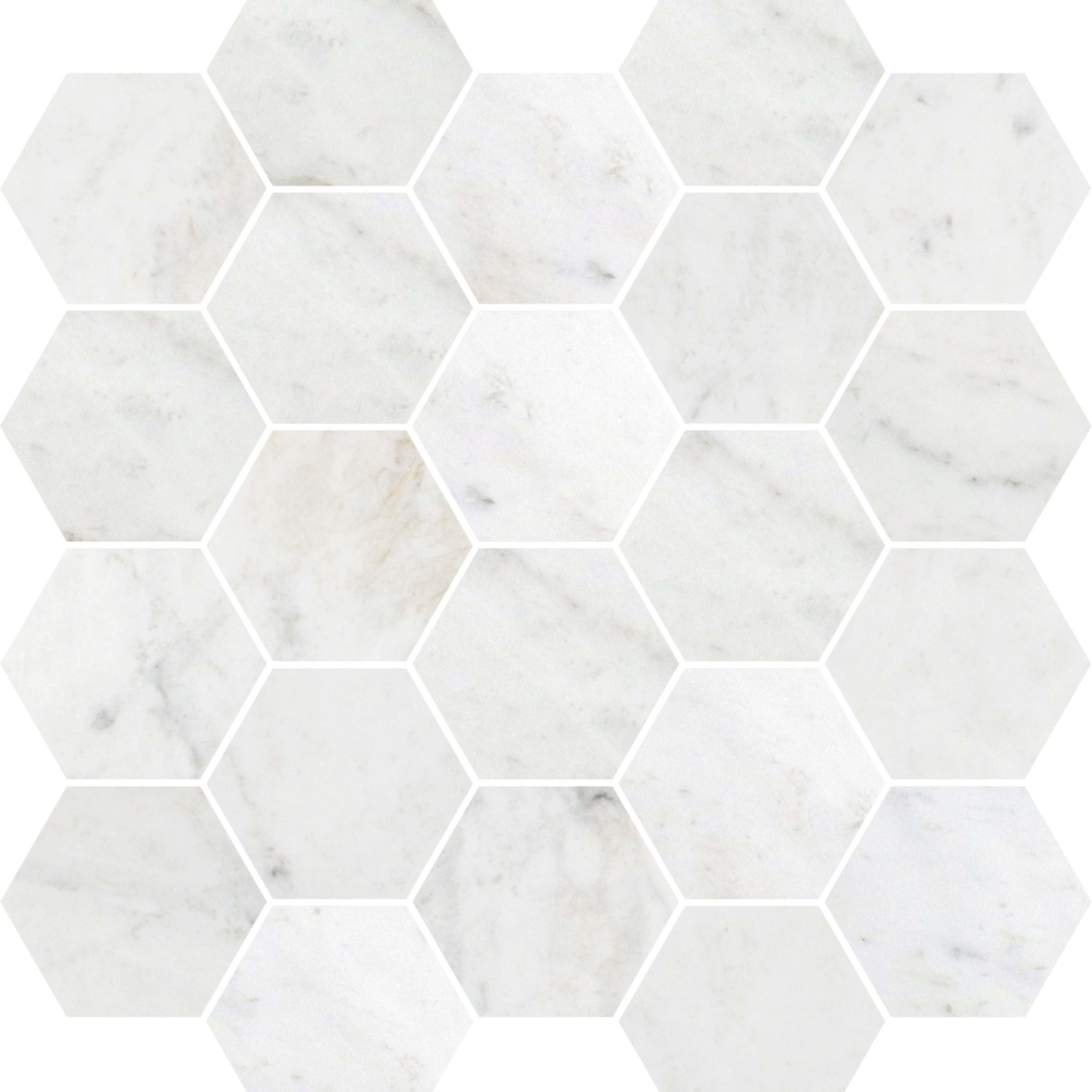 Premier Marble in Casablanca Polished M3x3hex Natural Stone