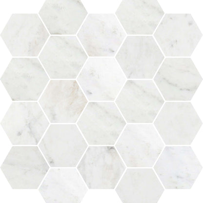 Premier Marble in Casablanca Polished M3x3hex Natural Stone