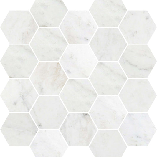 Premier Marble in Casablanca Polished M3x3hex Natural Stone