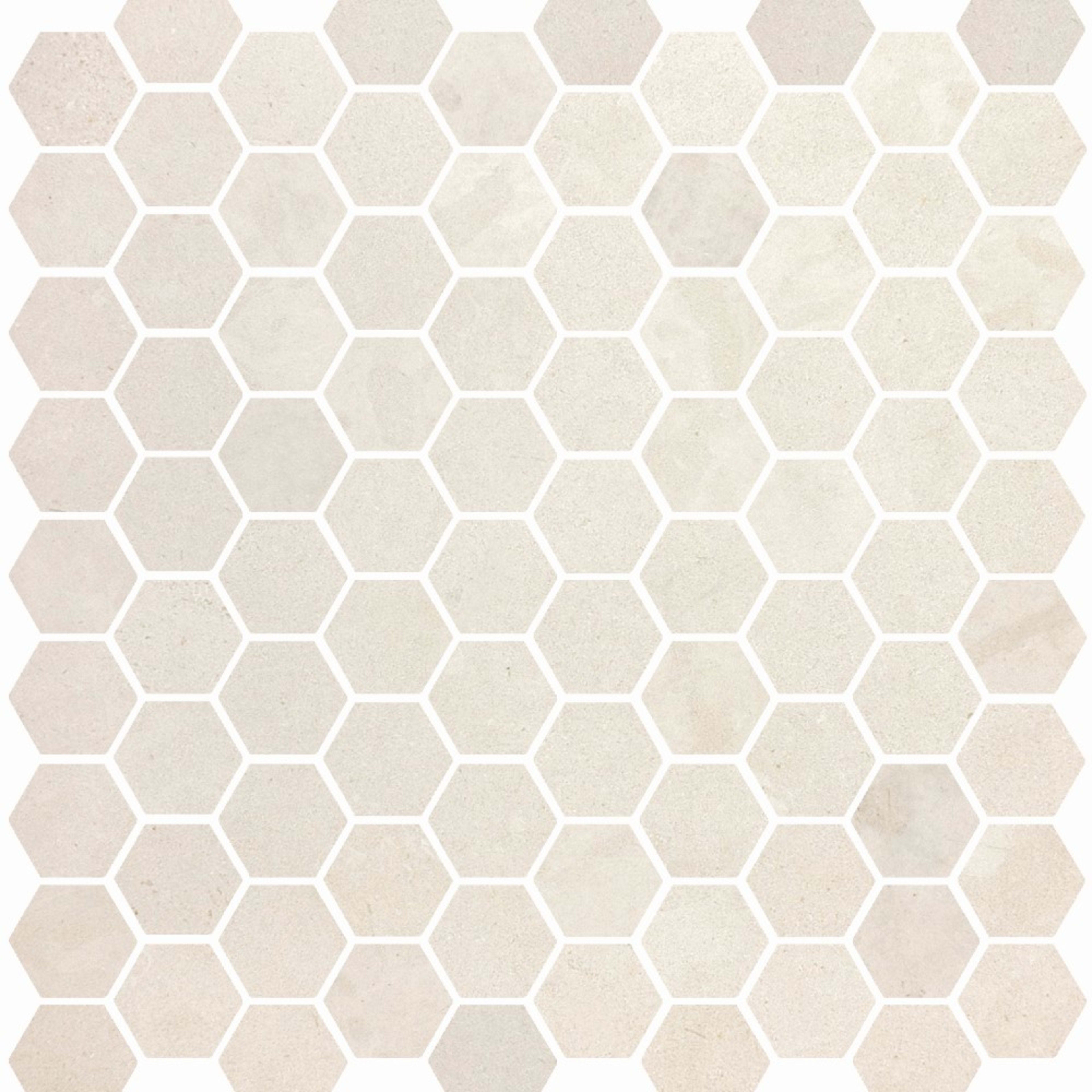 Premier Marble in Dahlia Polished M12hex Natural Stone