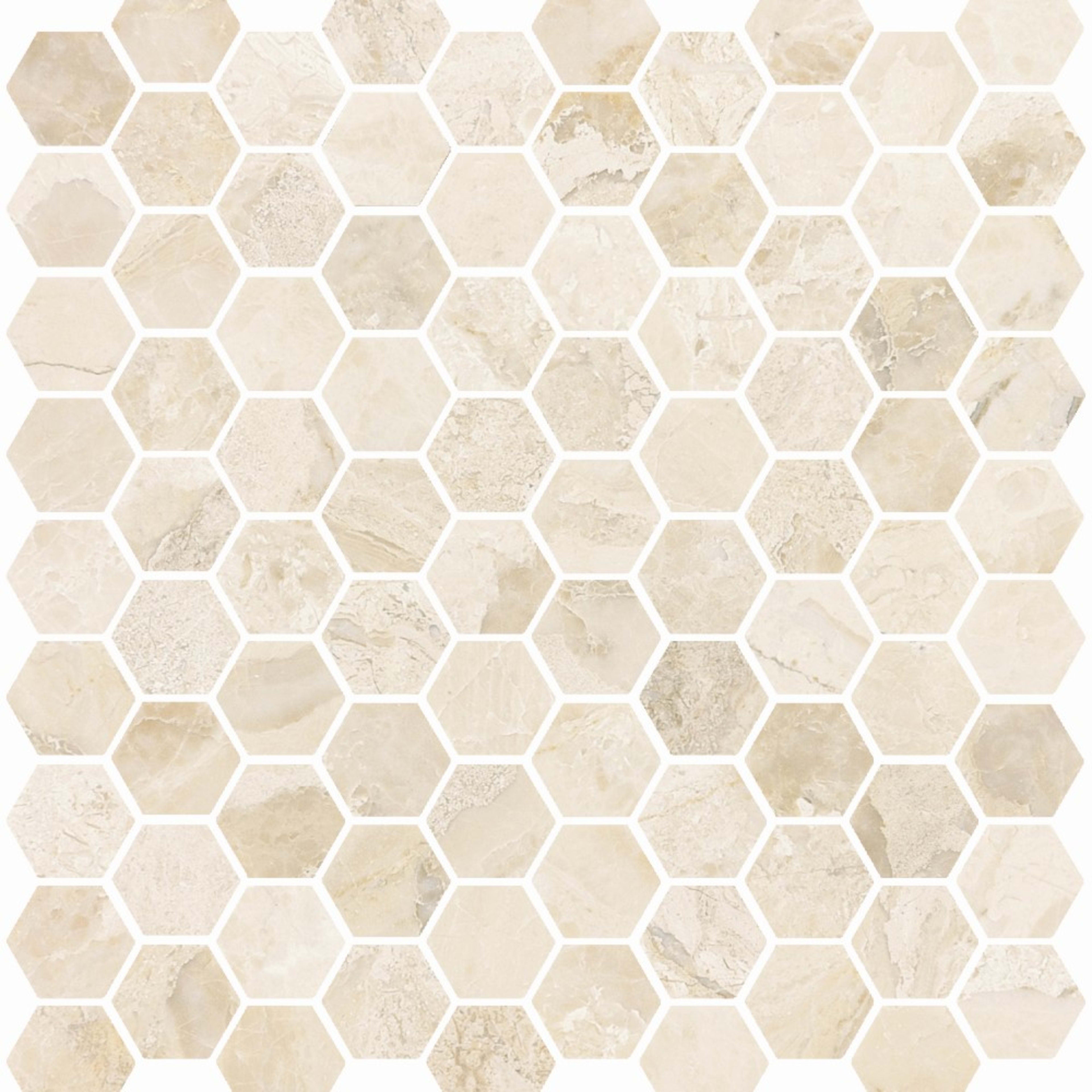 Premier Marble in Giallo Honed M12hex Natural Stone