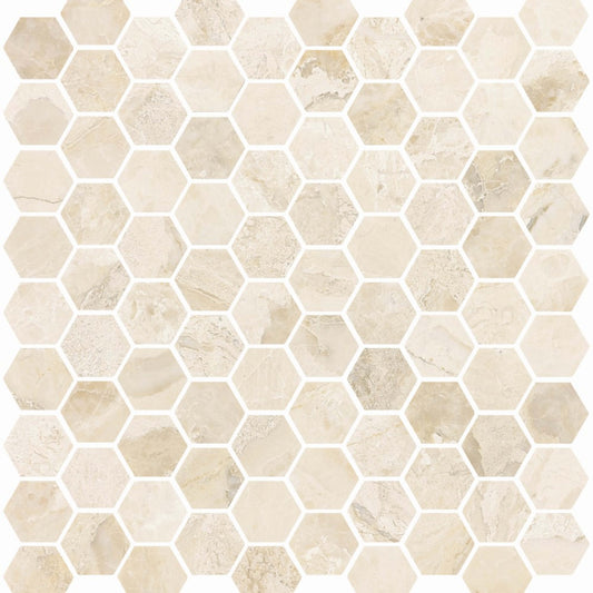Premier Marble in Giallo Honed M12hex Natural Stone