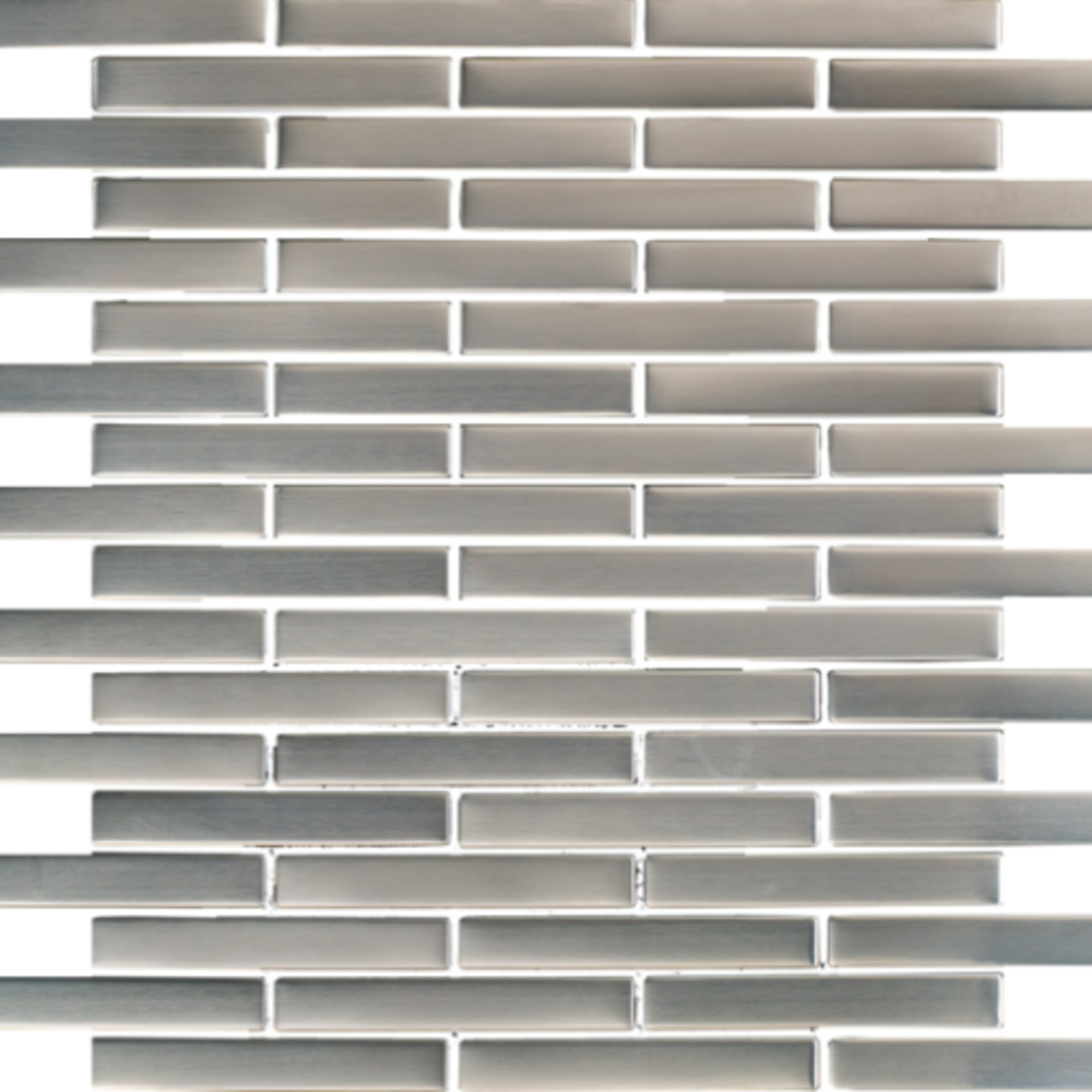 Matrix in Stainless M1/2x4 Metal Tile