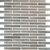 Matrix in Stainless M1/2x4 Metal Tile
