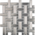Matrix in Stainless M12bw Metal Tile