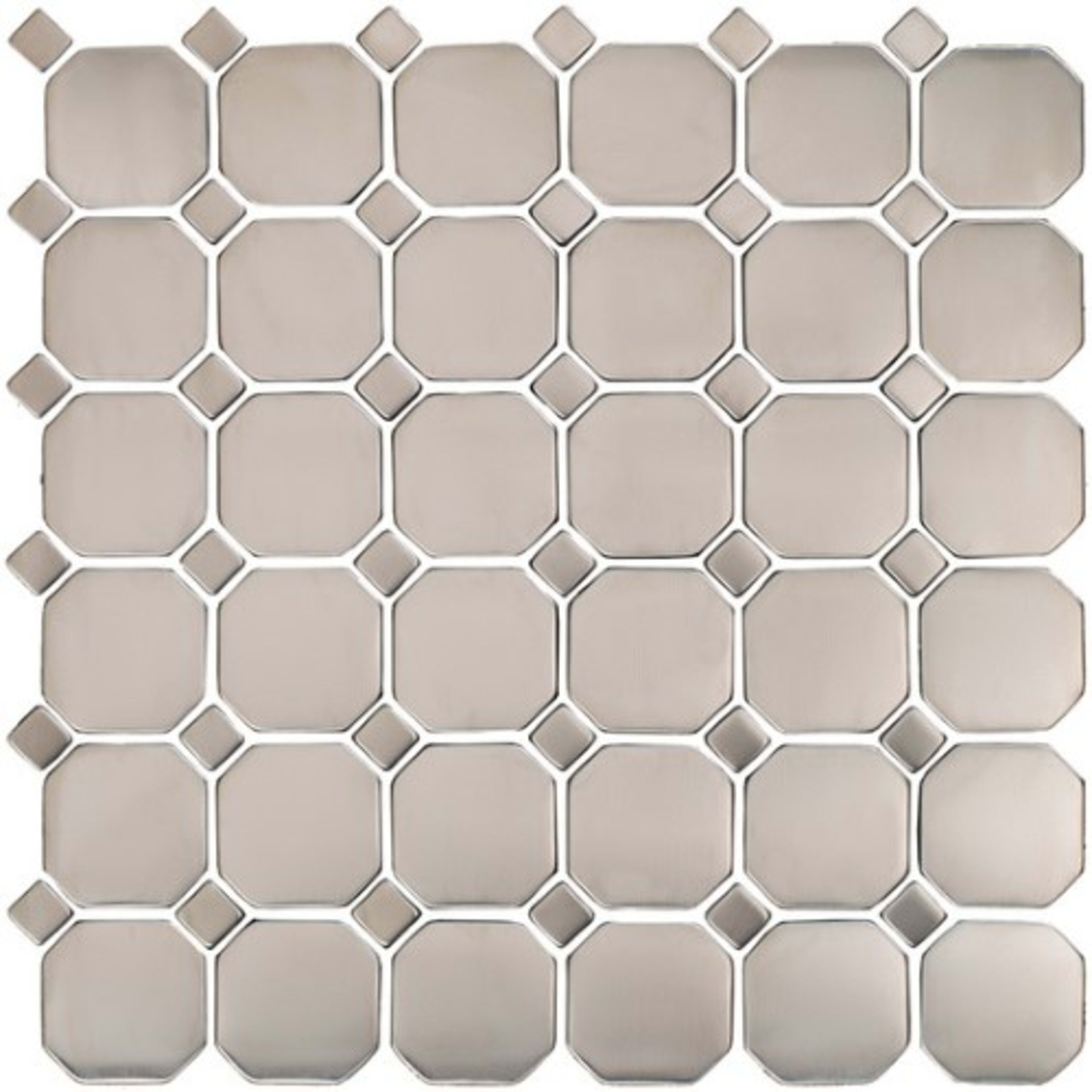 Matrix in Stainless M12oct Metal Tile