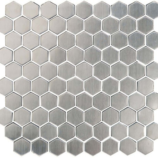Matrix in Stainless M12hex Metal Tile