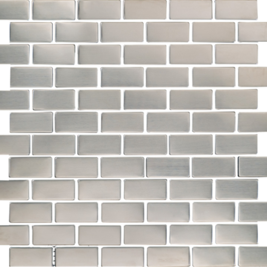Matrix in Stainless M1x2 Metal Tile