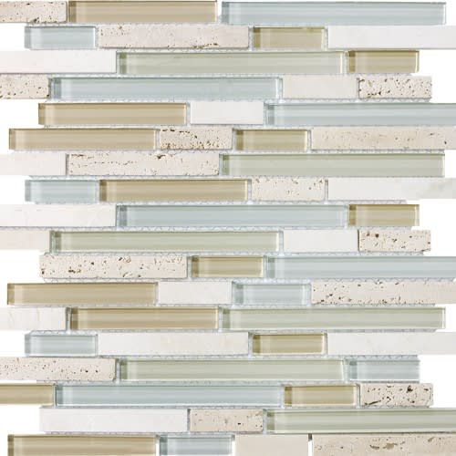 Bliss in Spa 12x12 Random Strip Mosaics