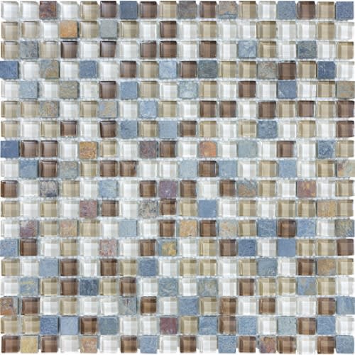 Bliss in Amber Tea 12x12 Mosaics