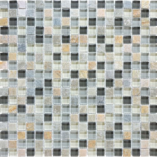 Bliss in Silver Aspen 12x12 Mosaics
