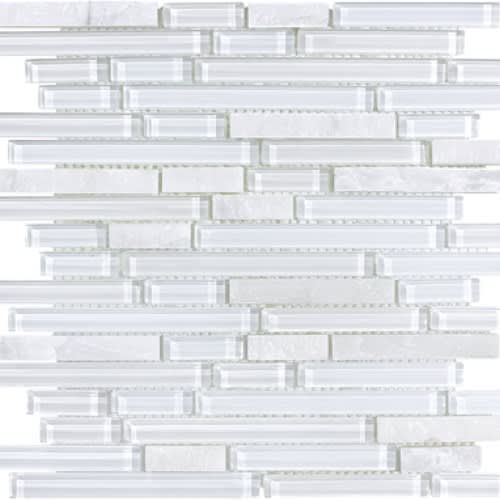 Bliss in Norwegian Ice 12x12 Random Strip Mosaics